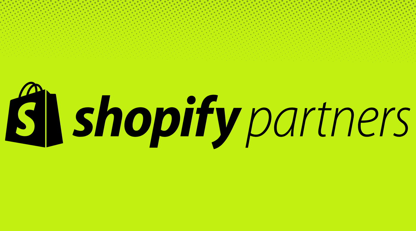 Baner przedstawiający shopify partners na stronie sprzedawaj od zaraz